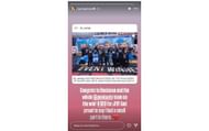 Screengrab of Courtney Force's Instagram story (@courtneyforce)